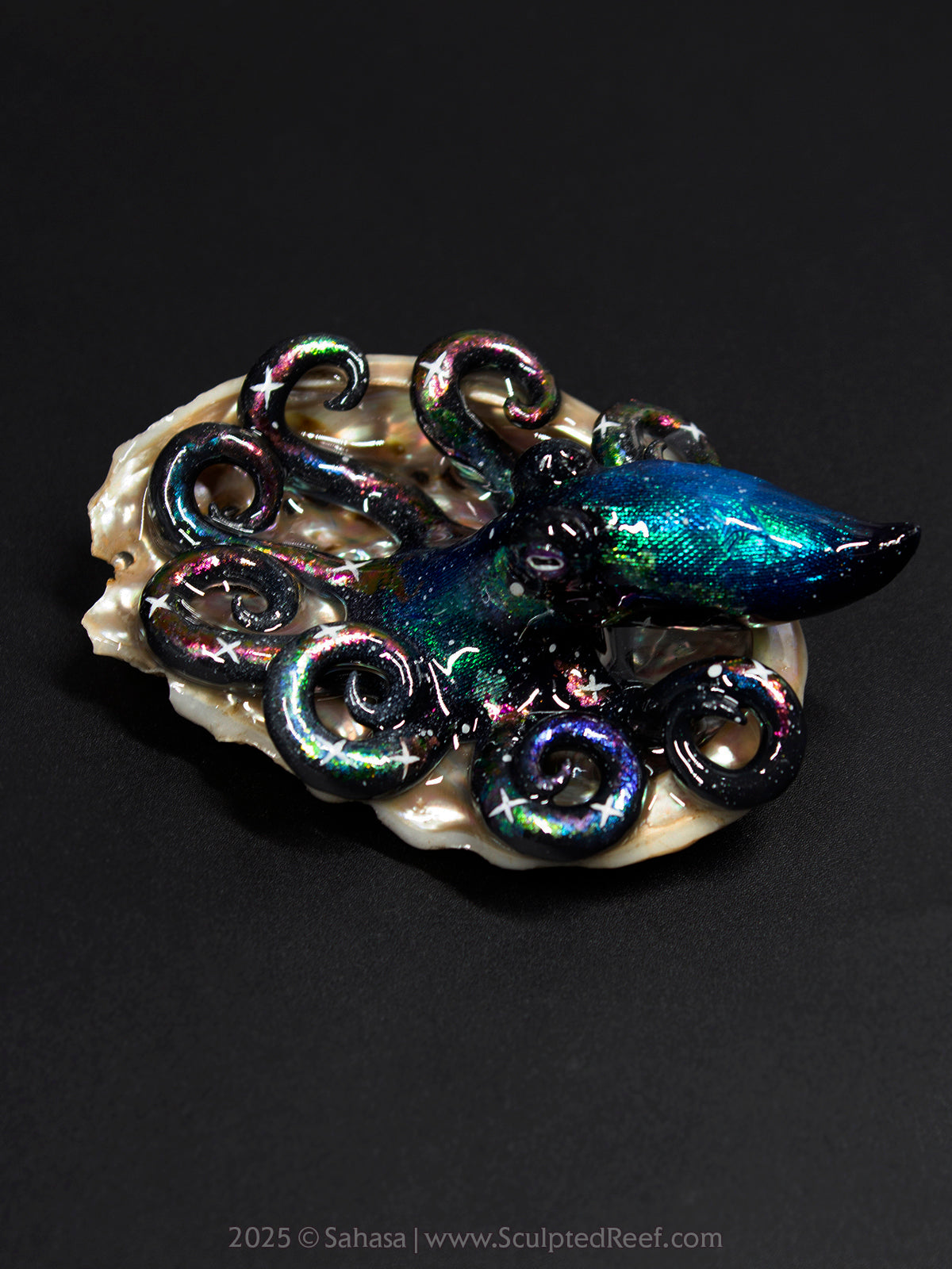 CELESTE - Shelltopus (Large) - OOAK Nebula Octopus Sculpture