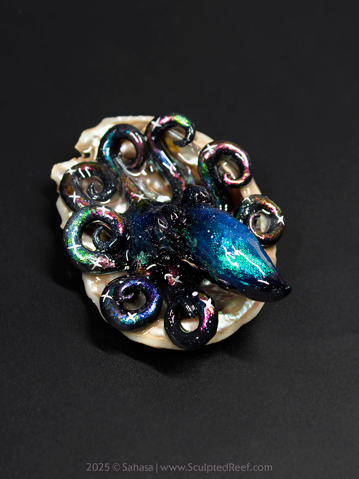 CELESTE - Shelltopus (Large) - OOAK Nebula Octopus Sculpture