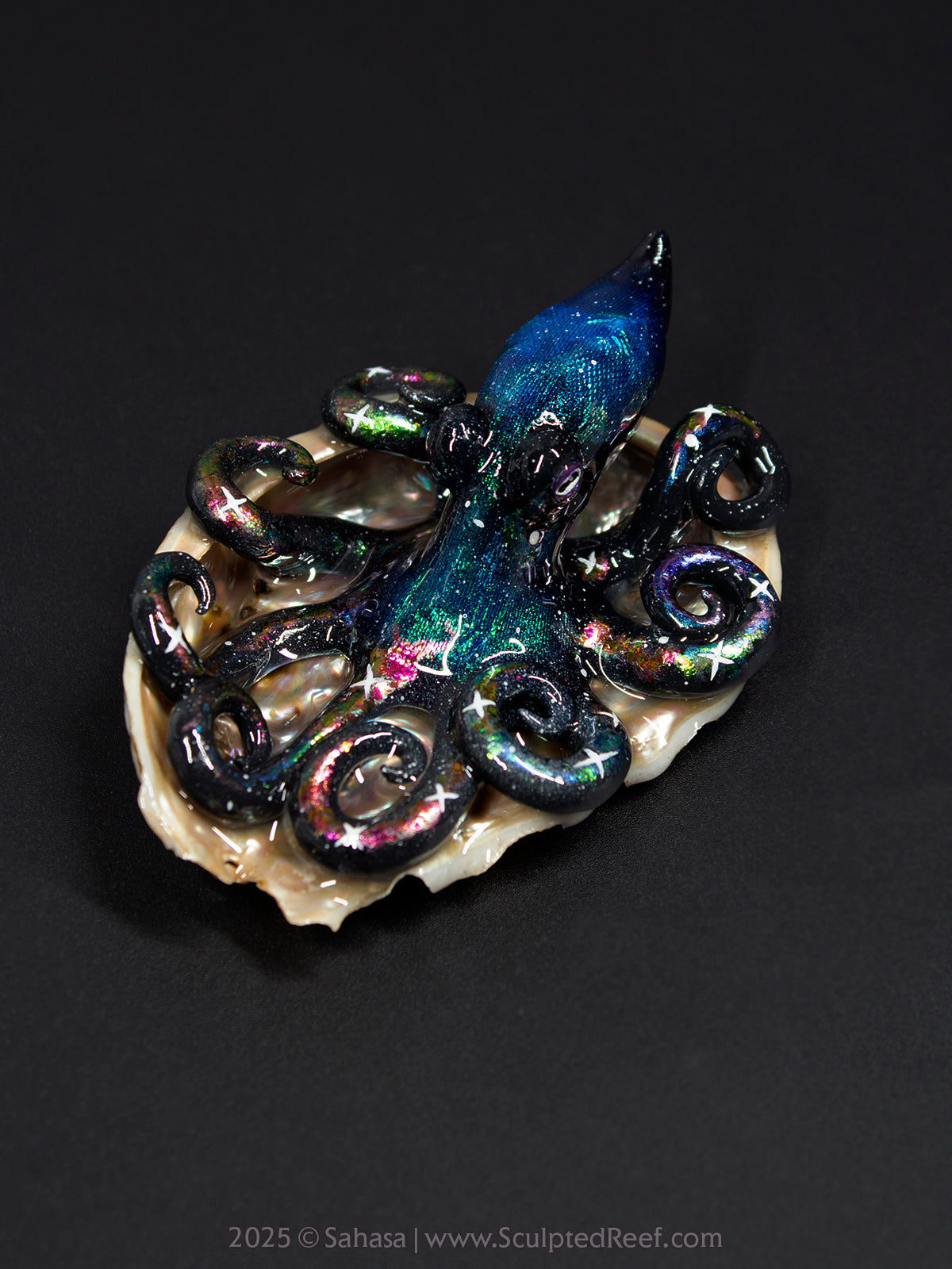 CELESTE - Shelltopus (Large) - OOAK Nebula Octopus Sculpture