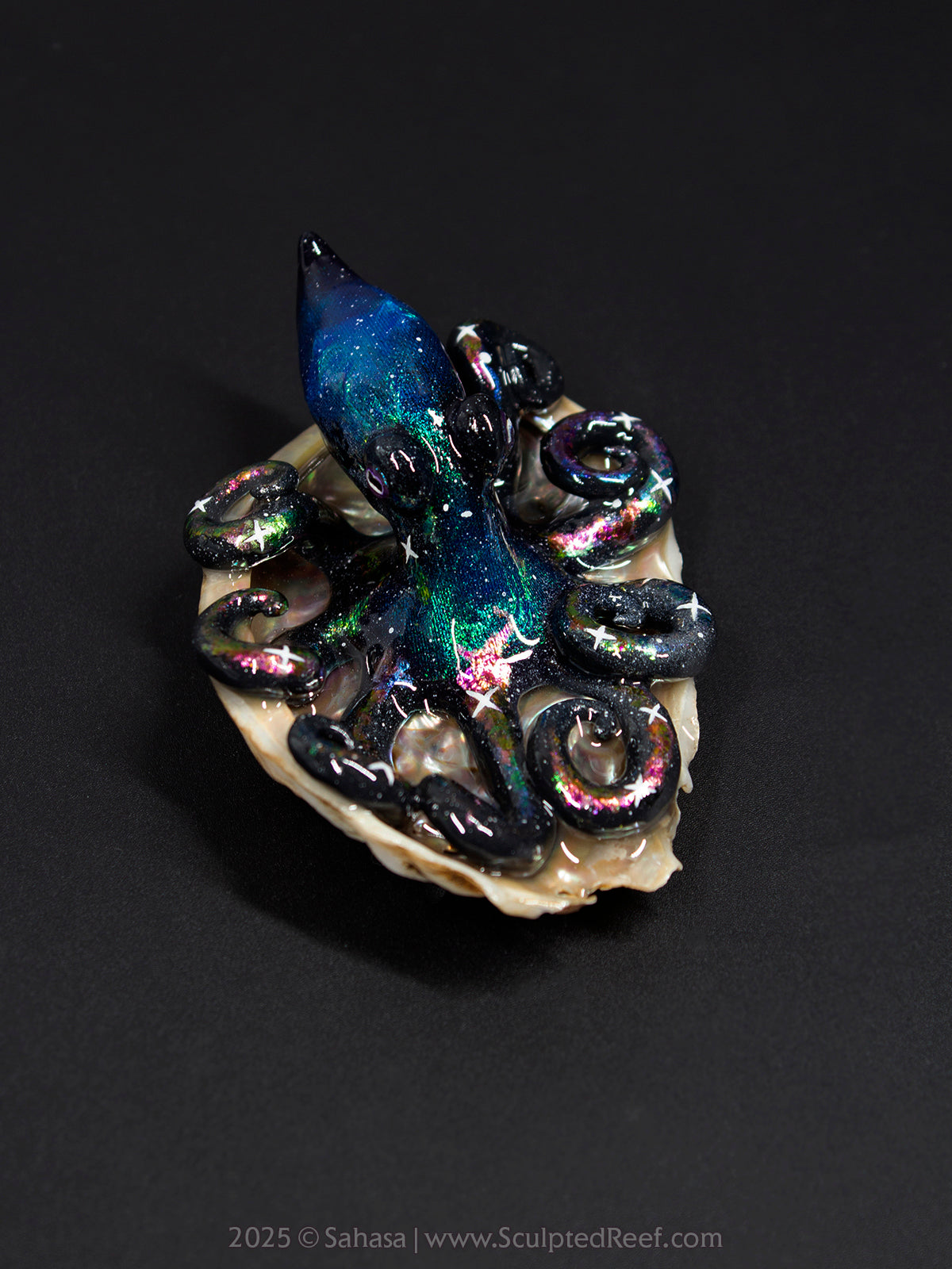 CELESTE - Shelltopus (Large) - OOAK Nebula Octopus Sculpture