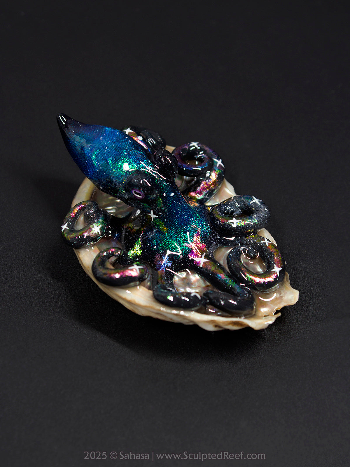 CELESTE - Shelltopus (Large) - OOAK Nebula Octopus Sculpture