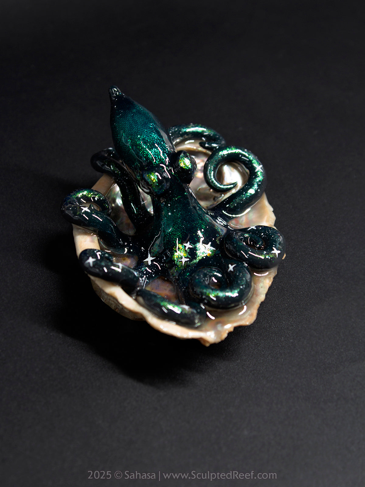 AURIGA - Shelltopus - OOAK Nebula Octopus Sculpture