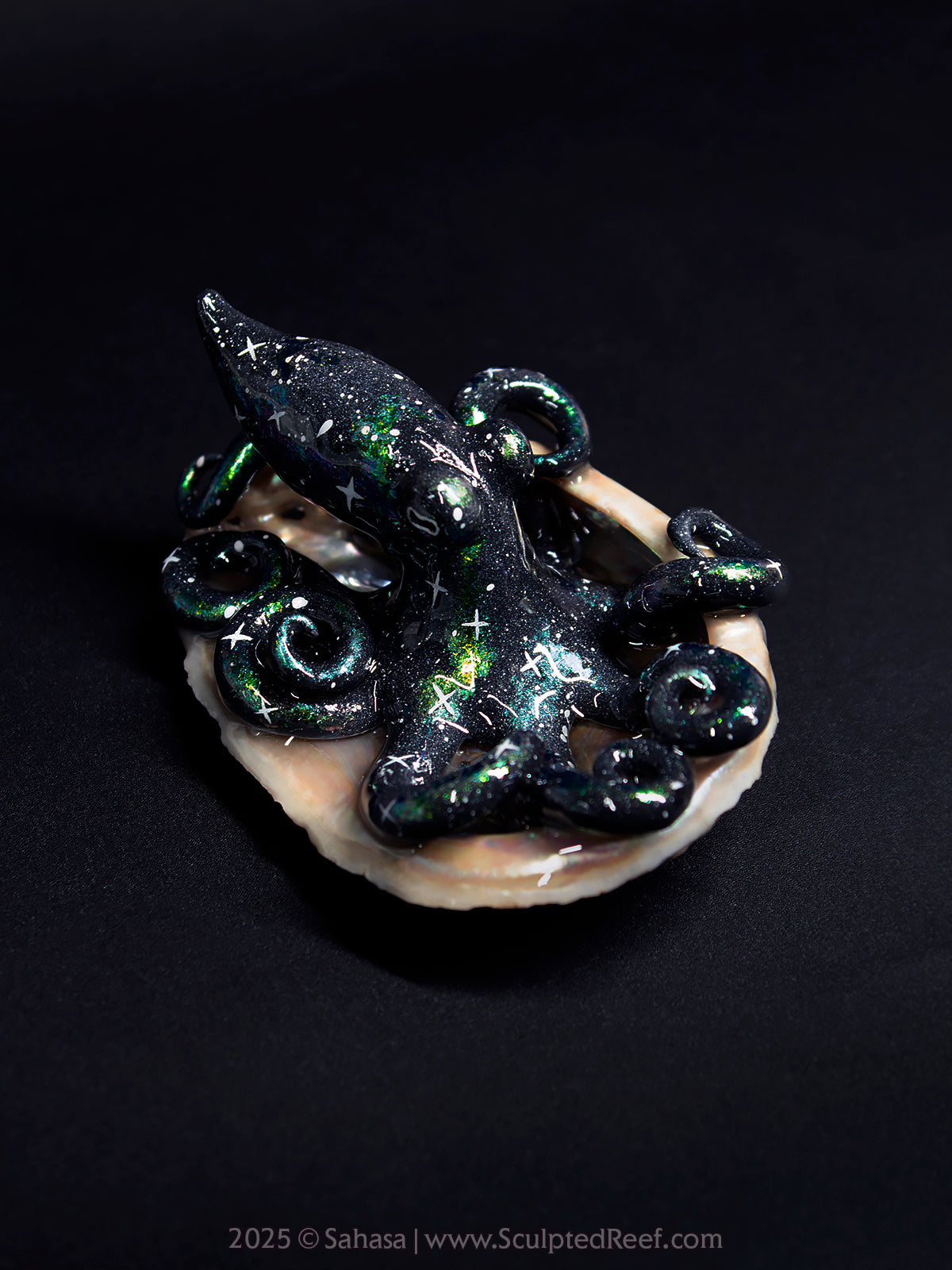 MIRA - Shelltopus (Large) - OOAK Nebula Octopus Sculpture
