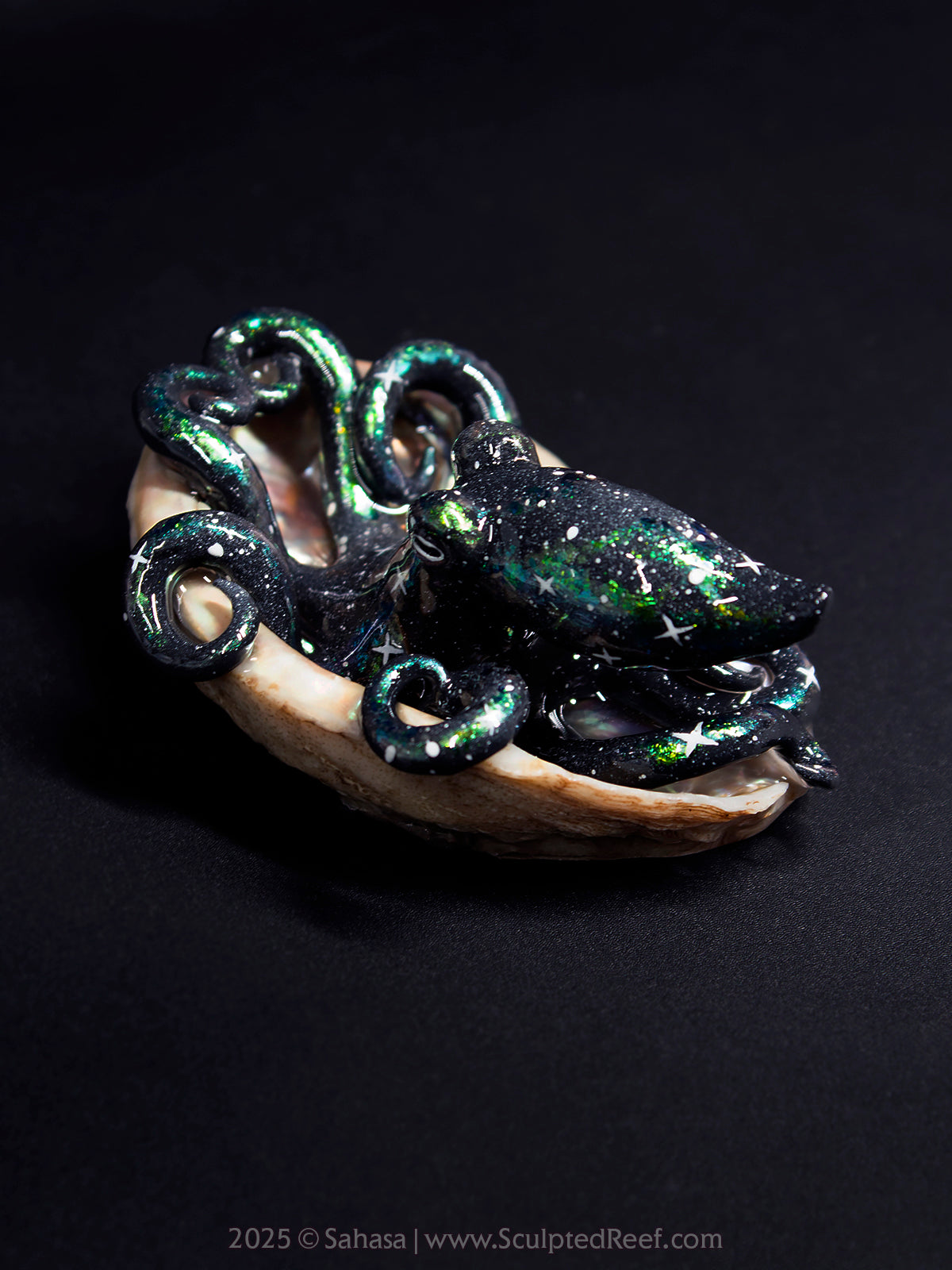 MIRA - Shelltopus (Large) - OOAK Nebula Octopus Sculpture