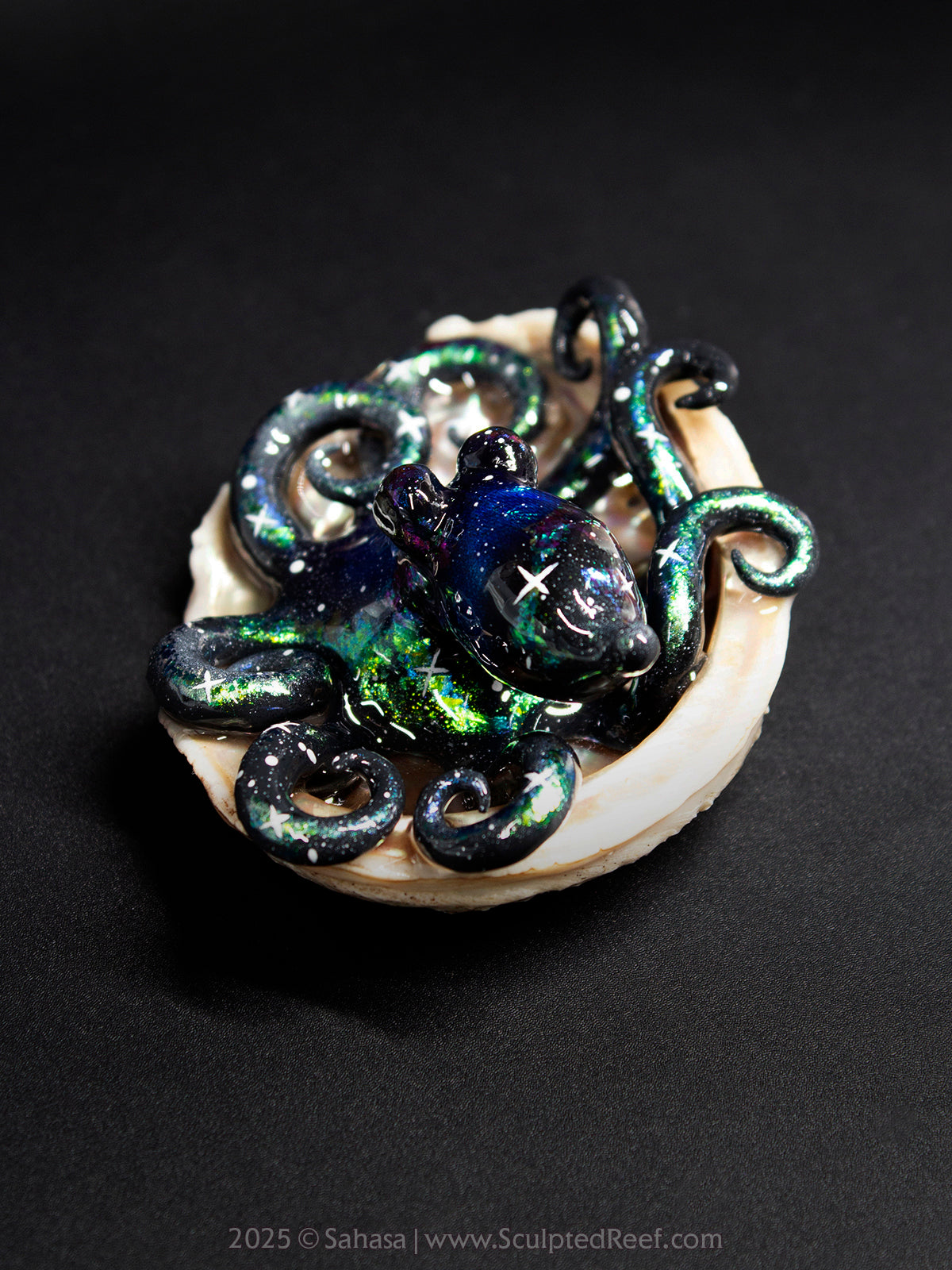 INDUS - Shelltopus (Large) - OOAK Nebula Octopus Sculpture