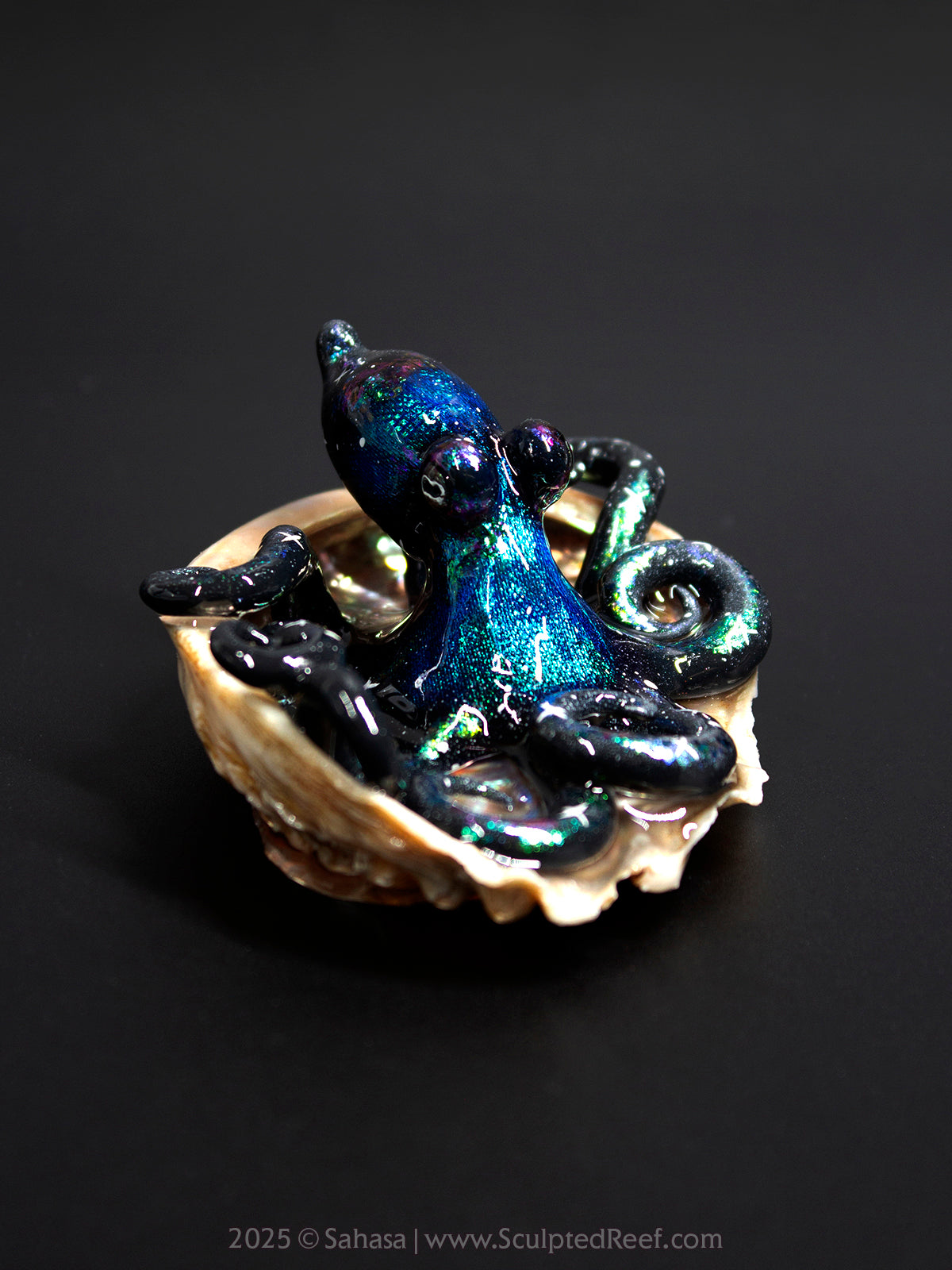INDUS - Shelltopus (Large) - OOAK Nebula Octopus Sculpture