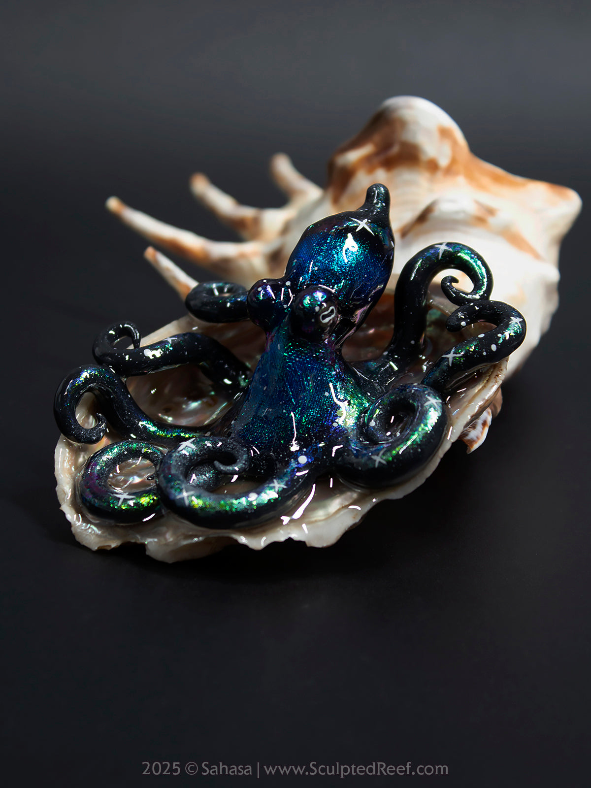 INDUS - Shelltopus (Large) - OOAK Nebula Octopus Sculpture