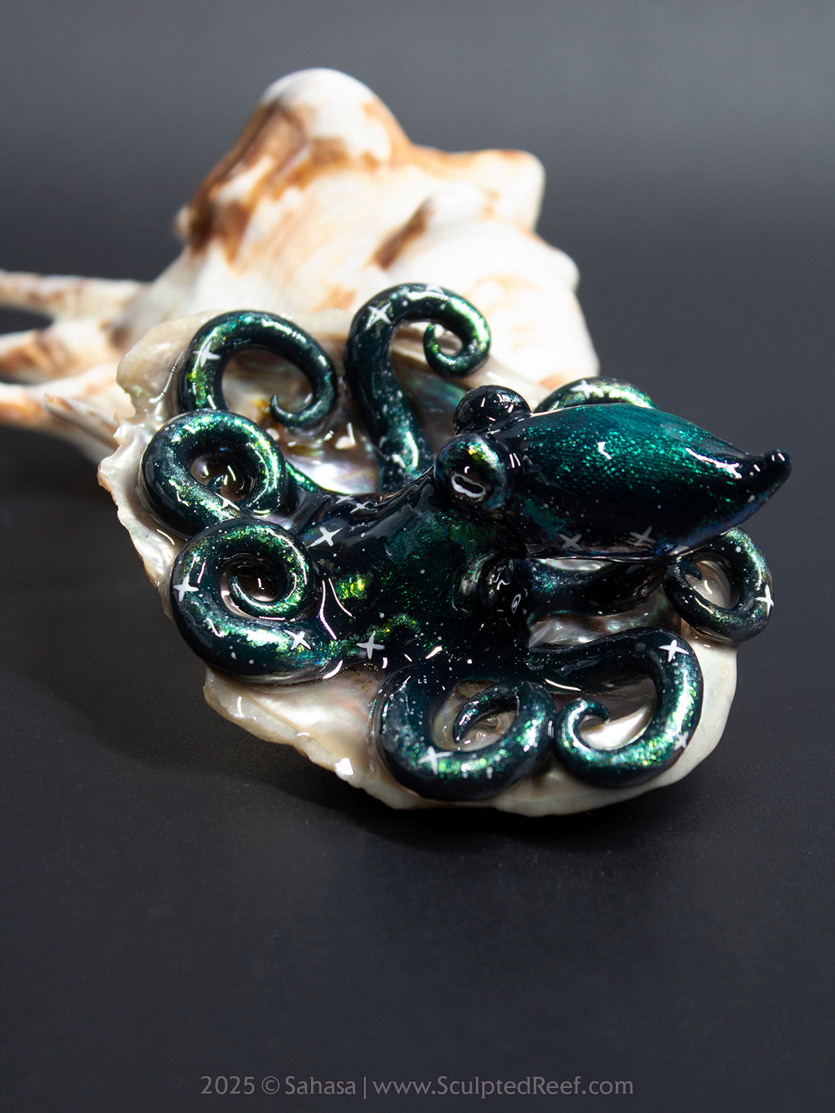 AURIGA - Shelltopus - OOAK Nebula Octopus Sculpture
