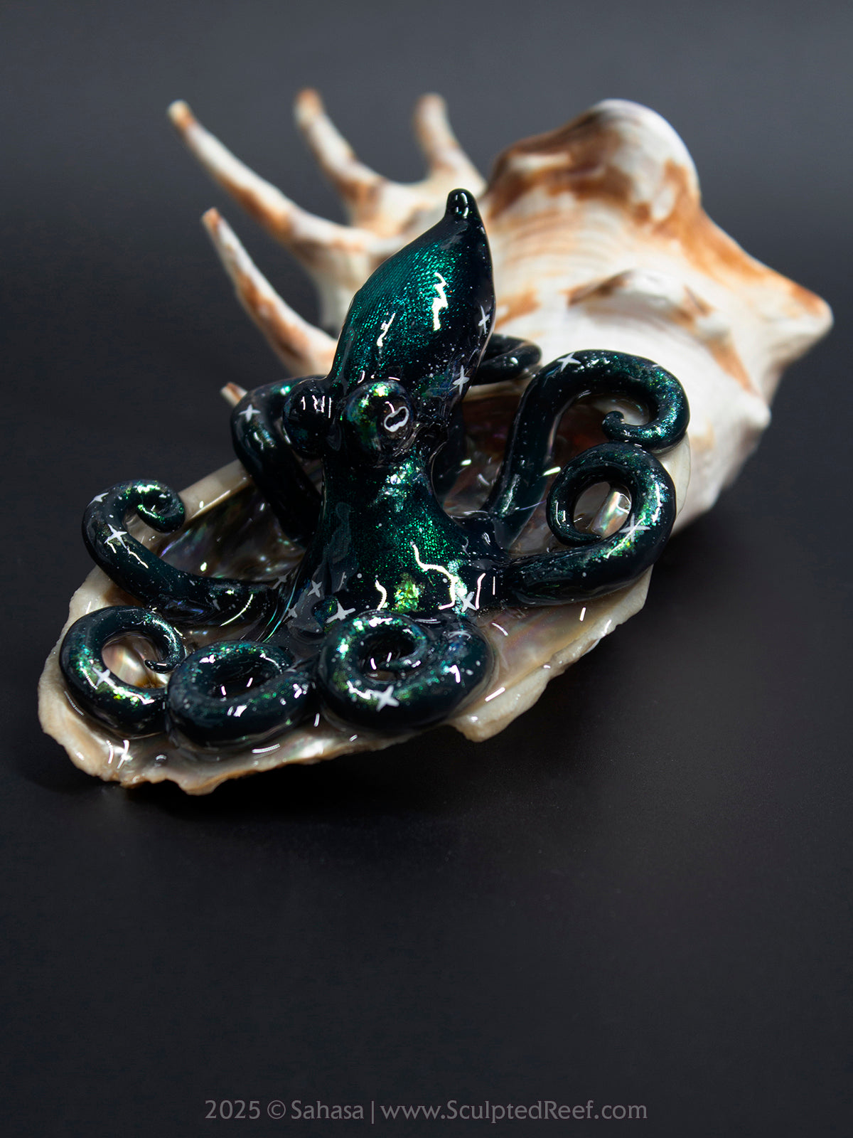 AURIGA - Shelltopus - OOAK Nebula Octopus Sculpture