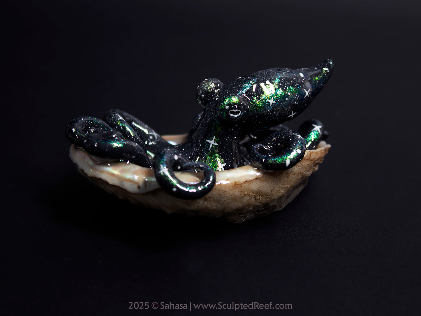 MIRA - Shelltopus (Large) - OOAK Nebula Octopus Sculpture