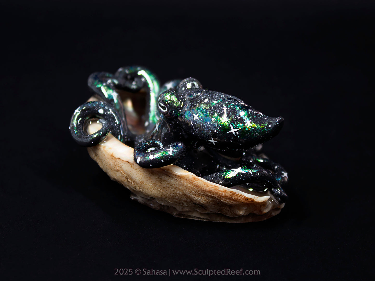 MIRA - Shelltopus (Large) - OOAK Nebula Octopus Sculpture