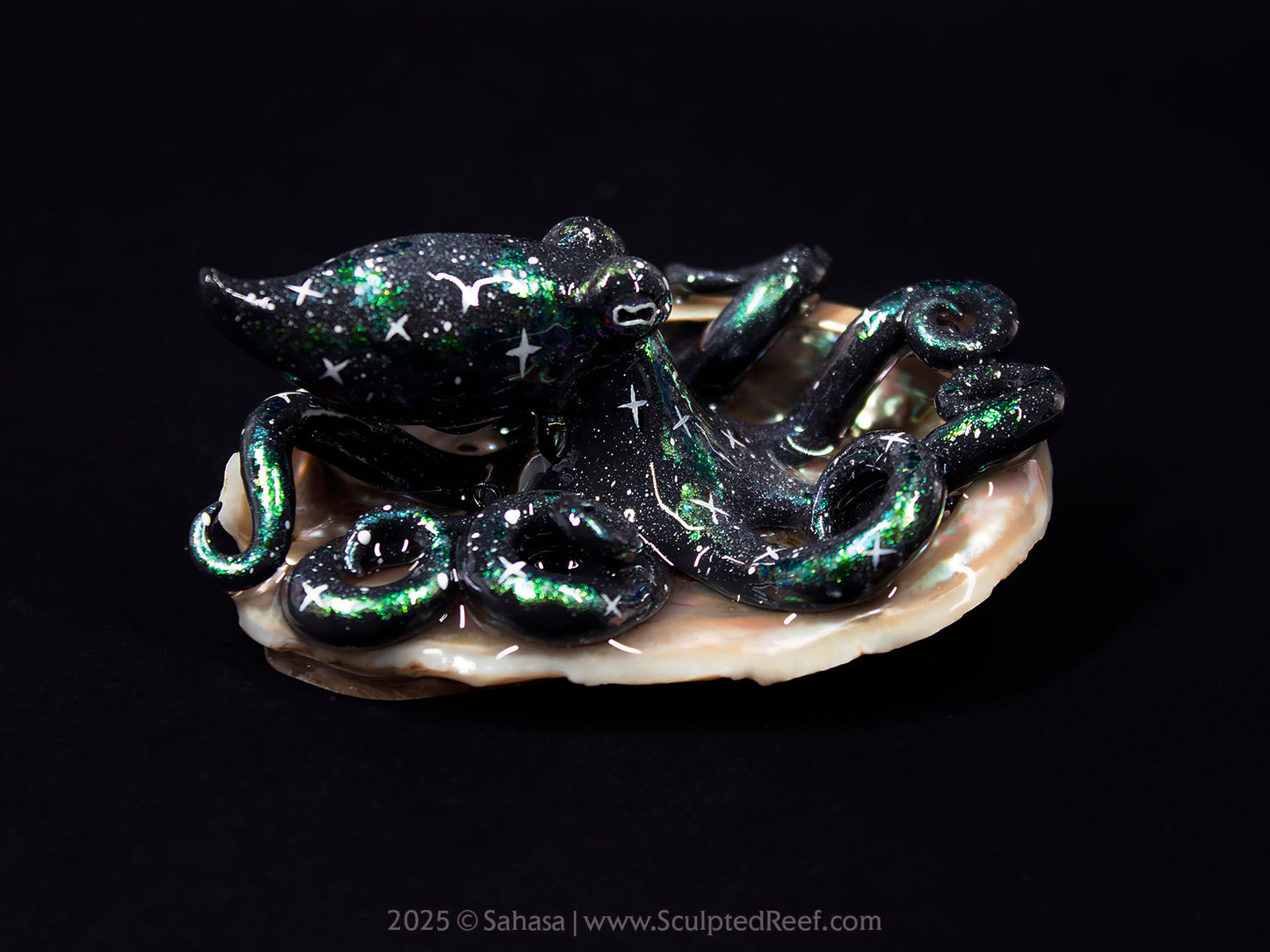 MIRA - Shelltopus (Large) - OOAK Nebula Octopus Sculpture
