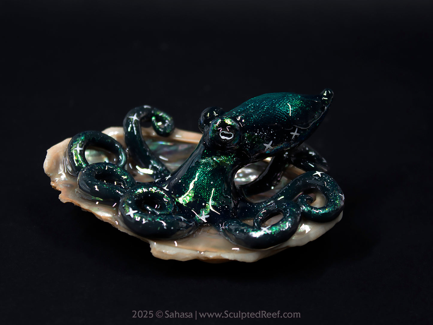 AURIGA - Shelltopus - OOAK Nebula Octopus Sculpture