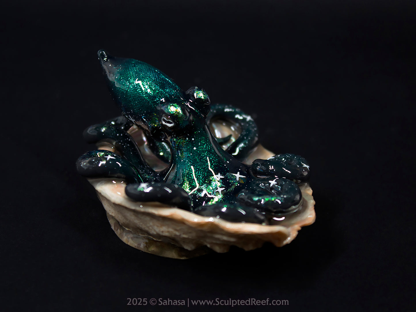 AURIGA - Shelltopus - OOAK Nebula Octopus Sculpture