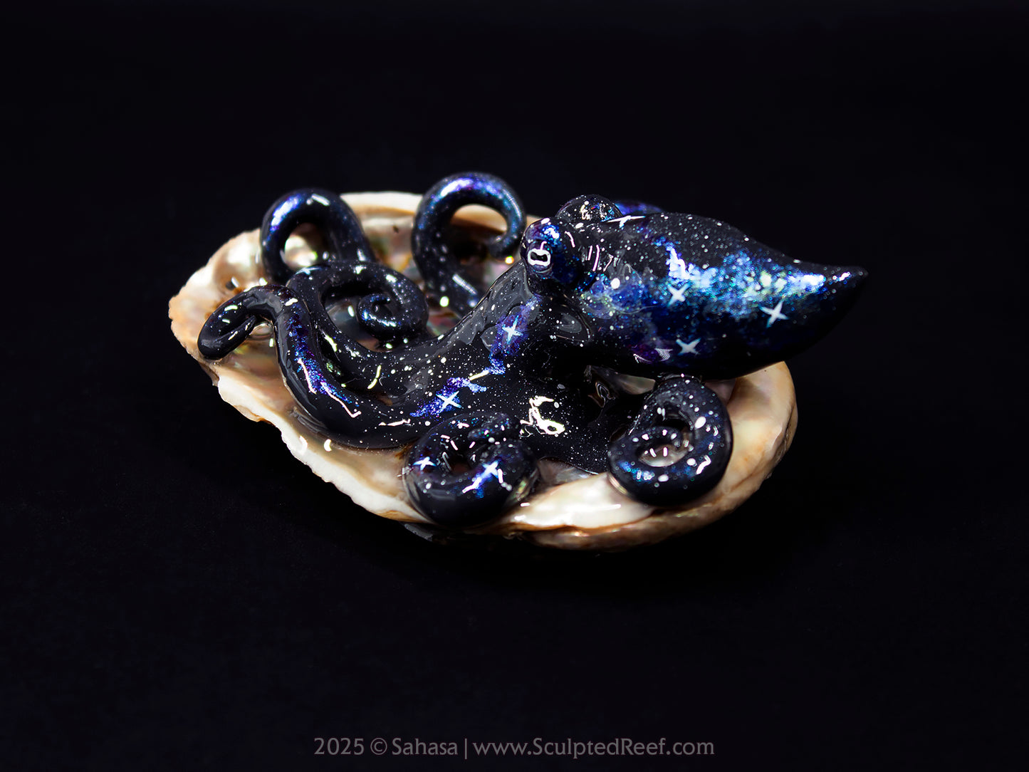 ALYA - Shelltopus (Large) - OOAK Nebula Octopus Sculpture