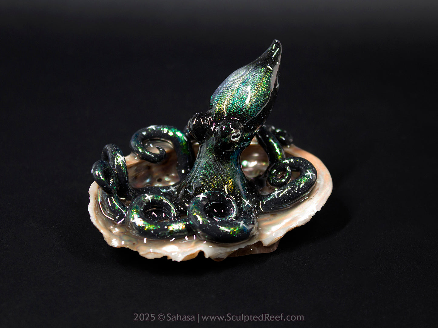 SAGITTA - Shelltopus (Large) - OOAK Nebula Octopus Sculpture