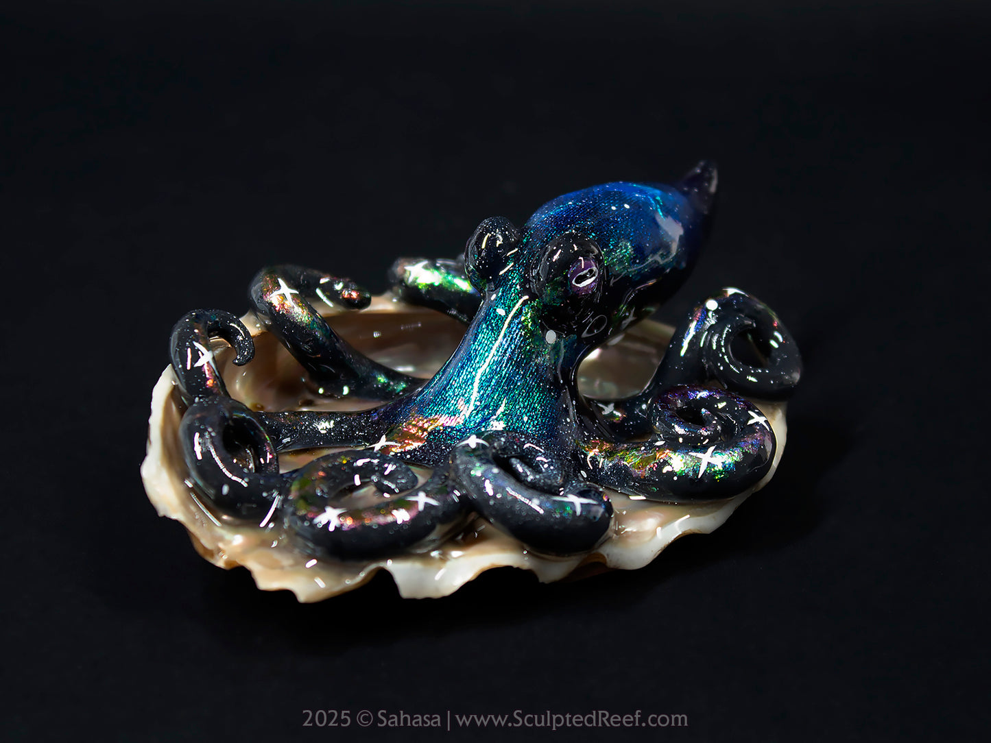 CELESTE - Shelltopus (Large) - OOAK Nebula Octopus Sculpture