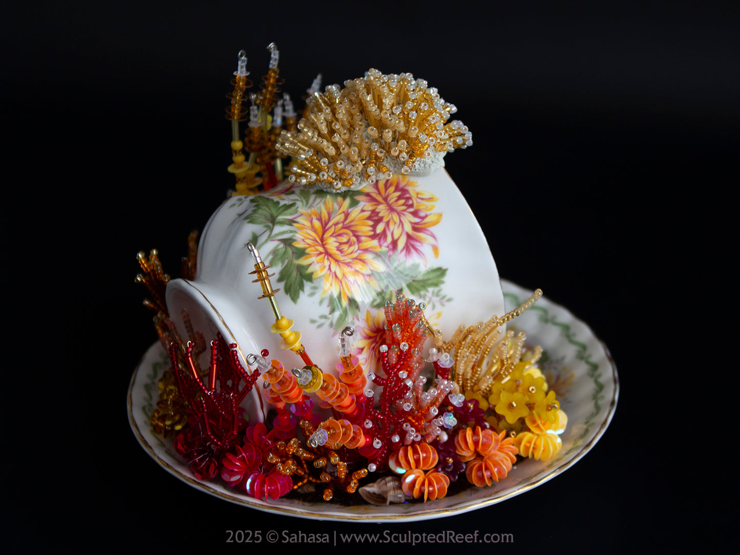 No.8 "Octopus Garden VIII" - Sculpted Reef Series - Blue Ringed Octopus Sculpture