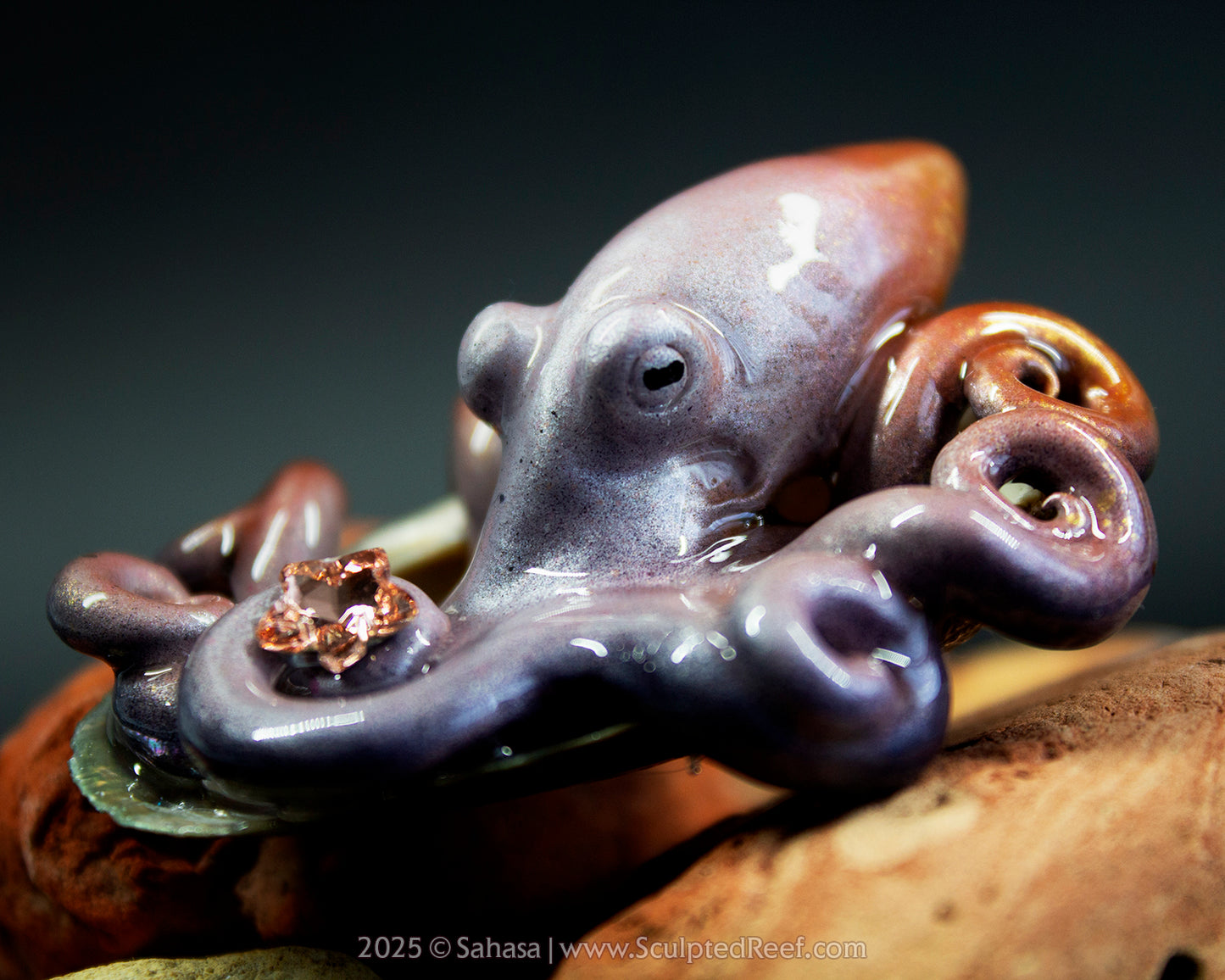 WILLA - Shelltopus (Baby) - OOAK Star Guardian Octopus Sculpture