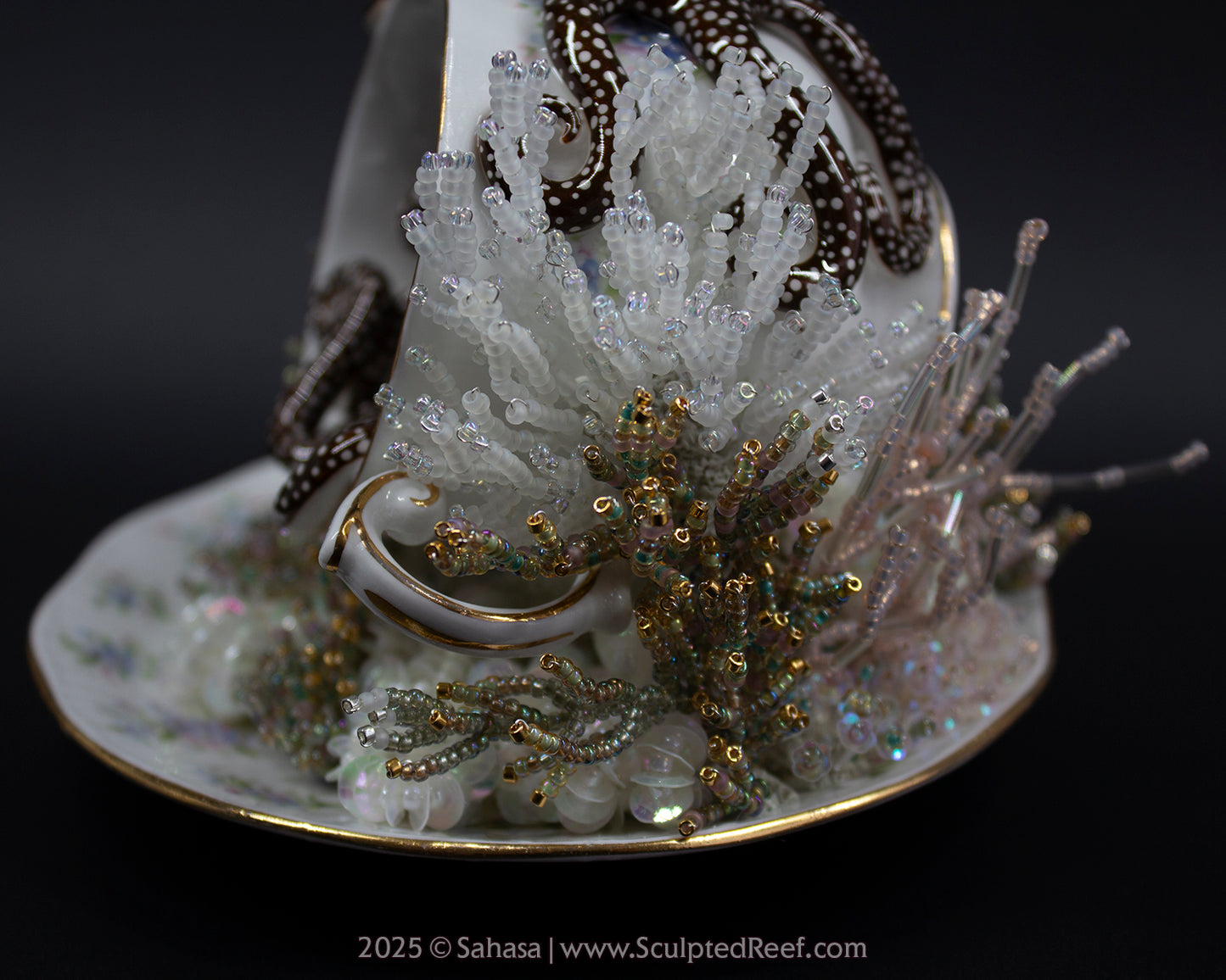 No.10 "Coral Garden" Sculpted Reef Series - Larger Pacific Striped Octopus Sculpture
