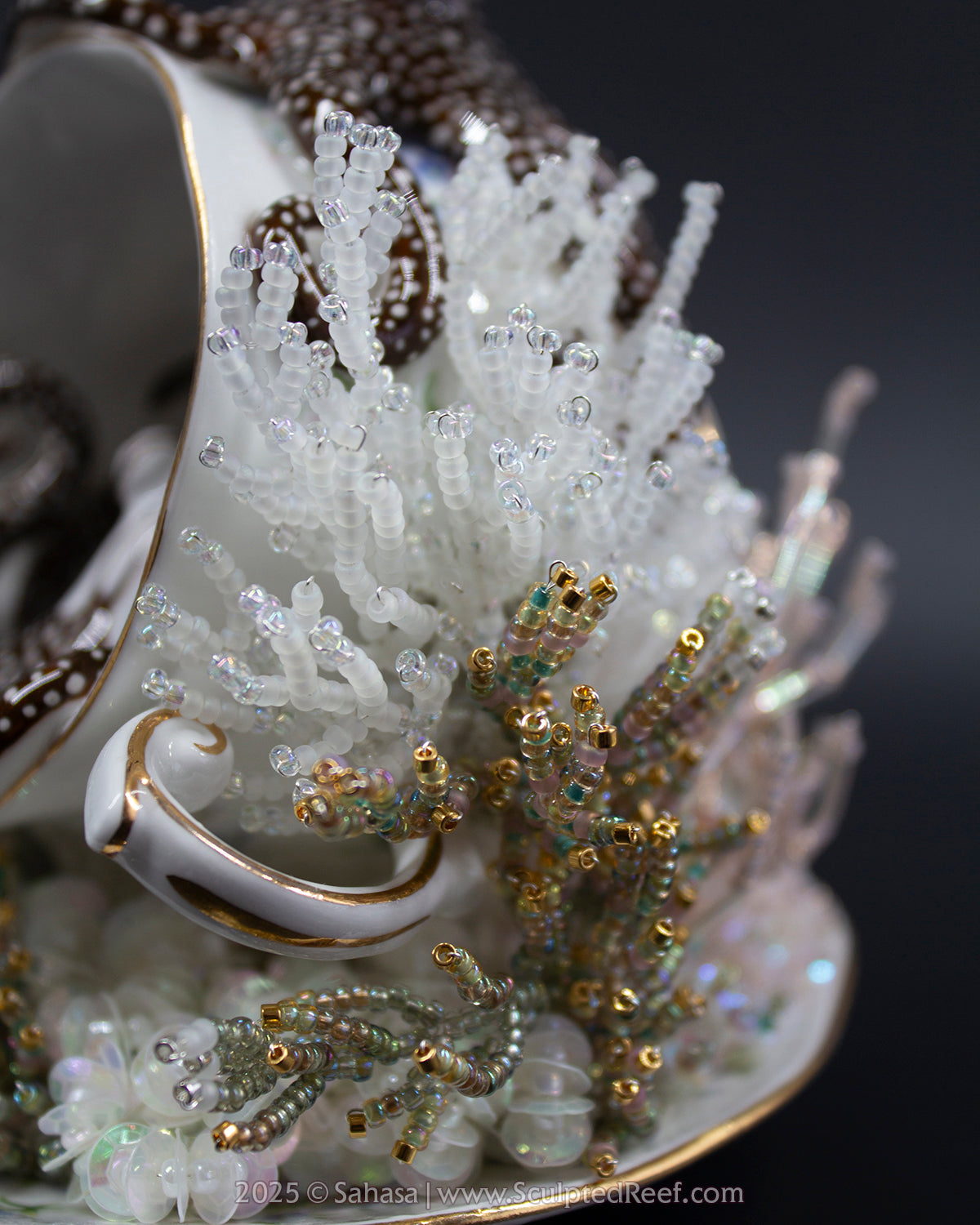 No.10 "Coral Garden" Sculpted Reef Series - Larger Pacific Striped Octopus Sculpture