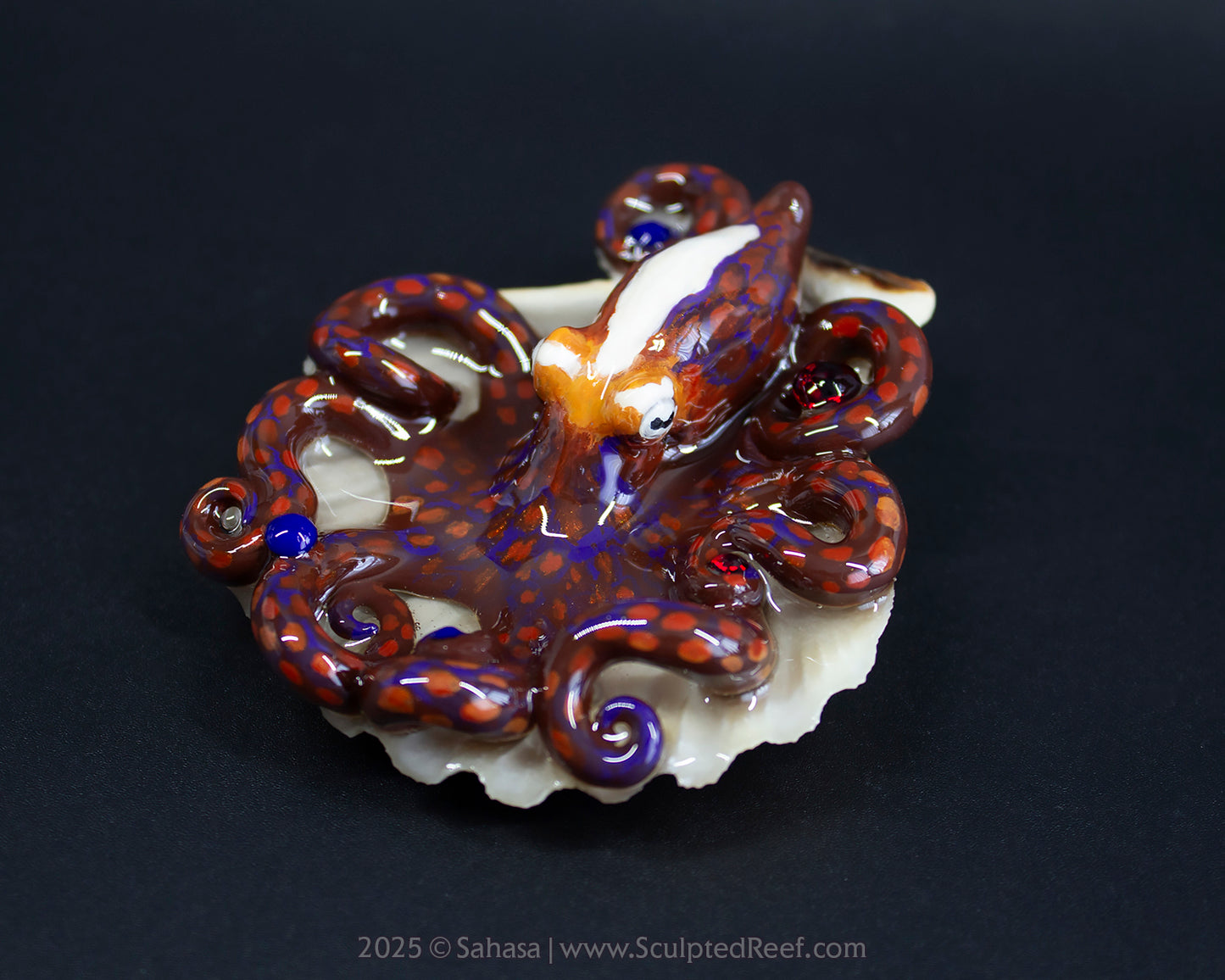 LORELEI - Shelltopus - OOAK Day Octopus Sculpture