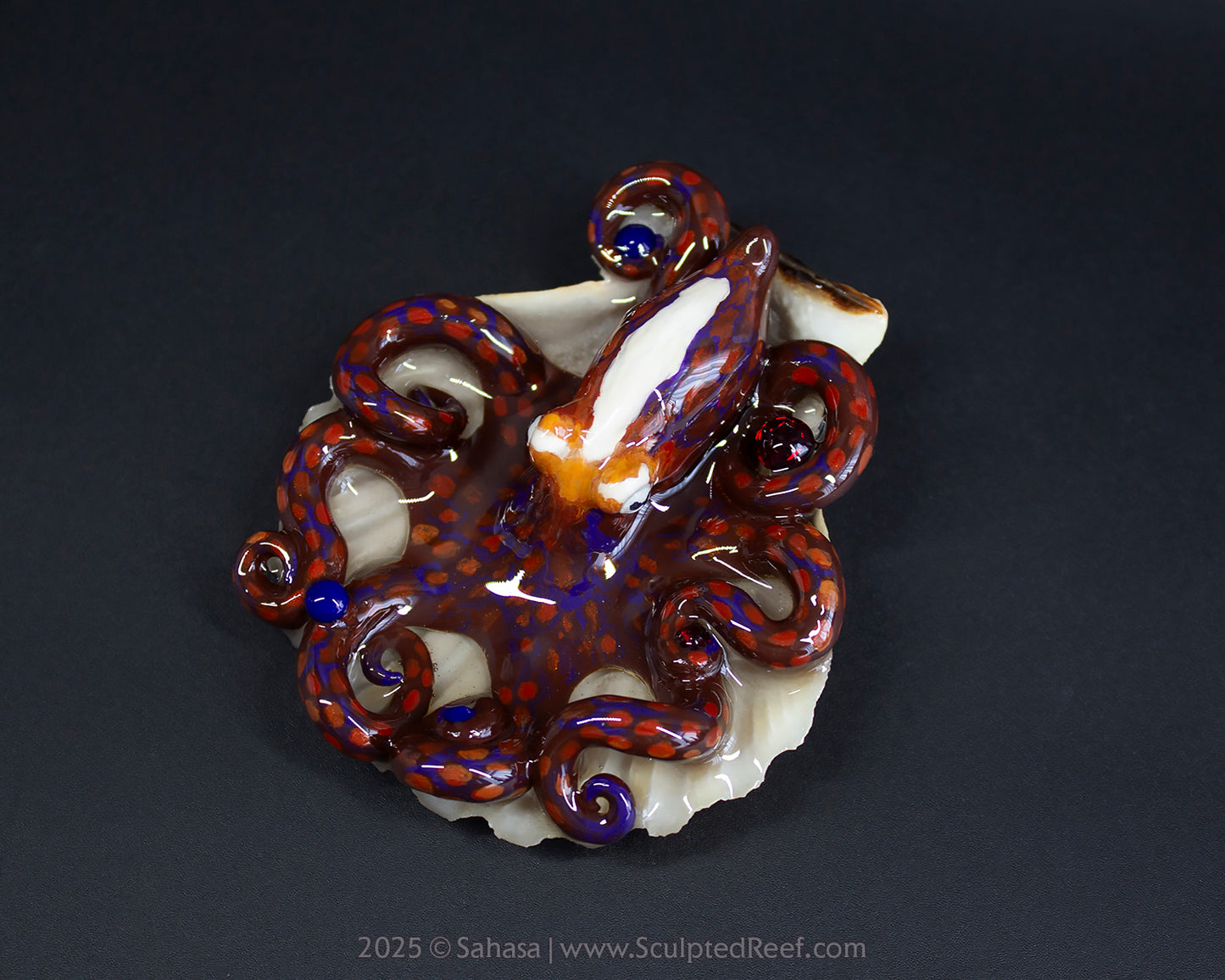 LORELEI - Shelltopus - OOAK Day Octopus Sculpture