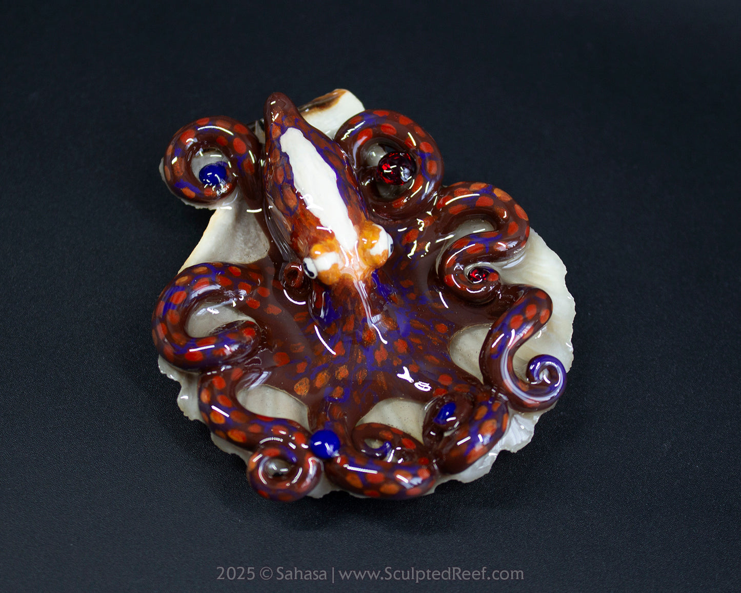 LORELEI - Shelltopus - OOAK Day Octopus Sculpture