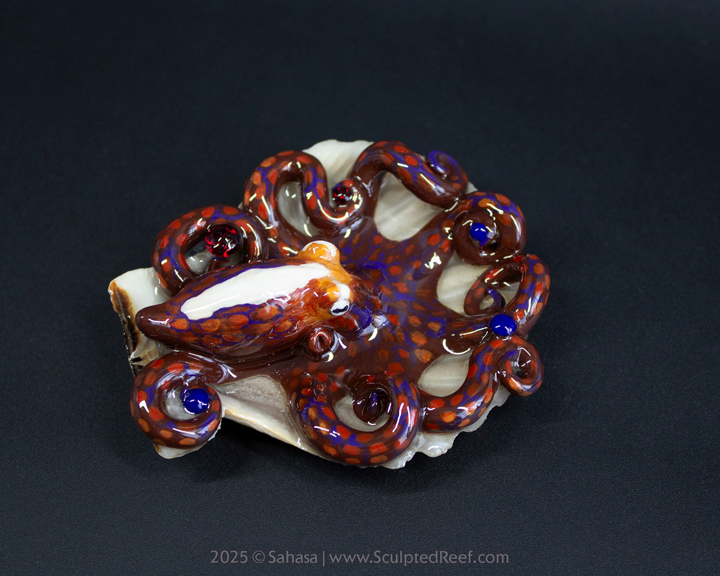 LORELEI - Shelltopus - OOAK Day Octopus Sculpture