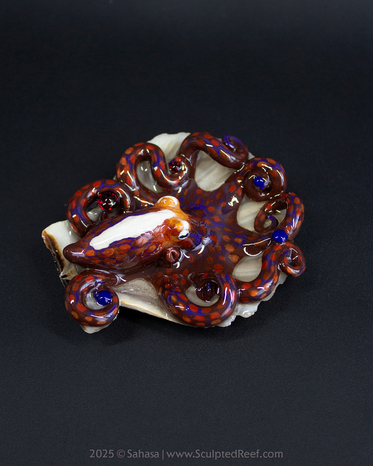 LORELEI - Shelltopus - OOAK Day Octopus Sculpture