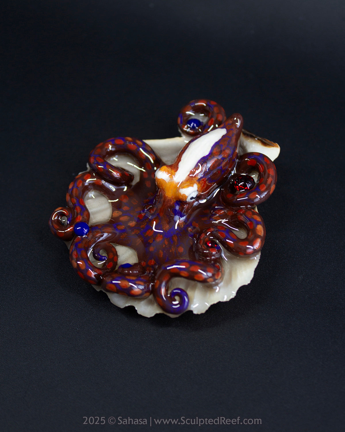 LORELEI - Shelltopus - OOAK Day Octopus Sculpture