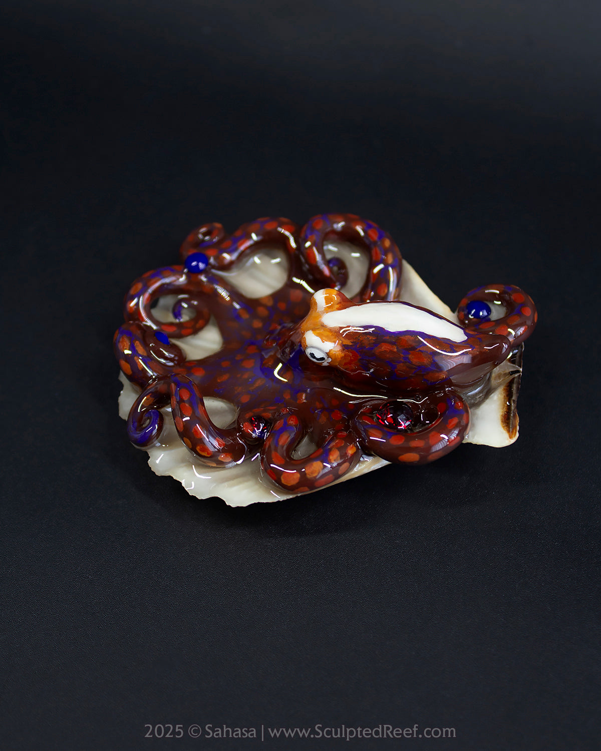 LORELEI - Shelltopus - OOAK Day Octopus Sculpture