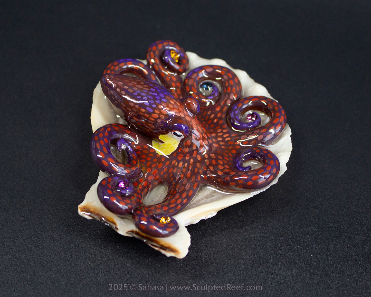 PEYTON - Shelltopus - OOAK Coconut Octopus Sculpture