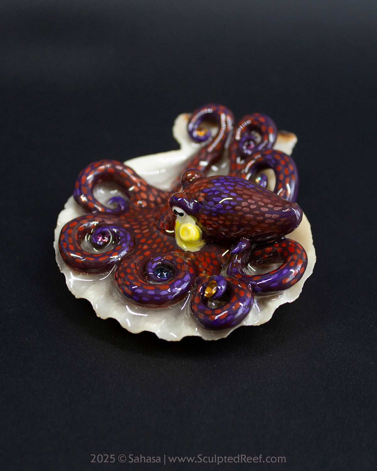 PEYTON - Shelltopus - OOAK Coconut Octopus Sculpture