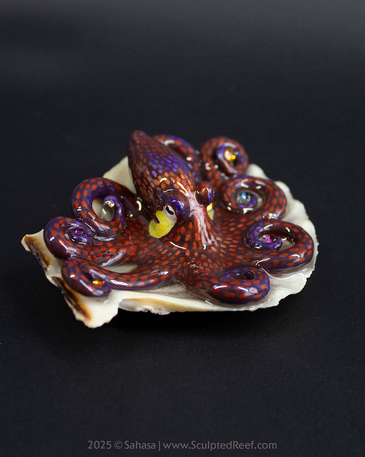 PEYTON - Shelltopus - OOAK Coconut Octopus Sculpture