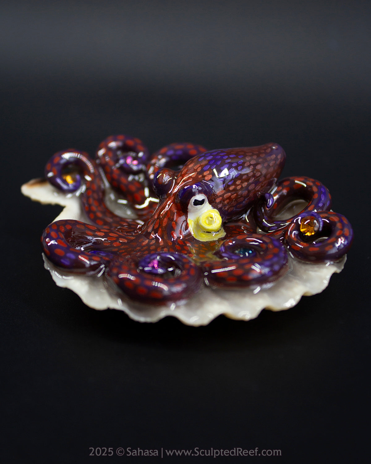 PEYTON - Shelltopus - OOAK Coconut Octopus Sculpture