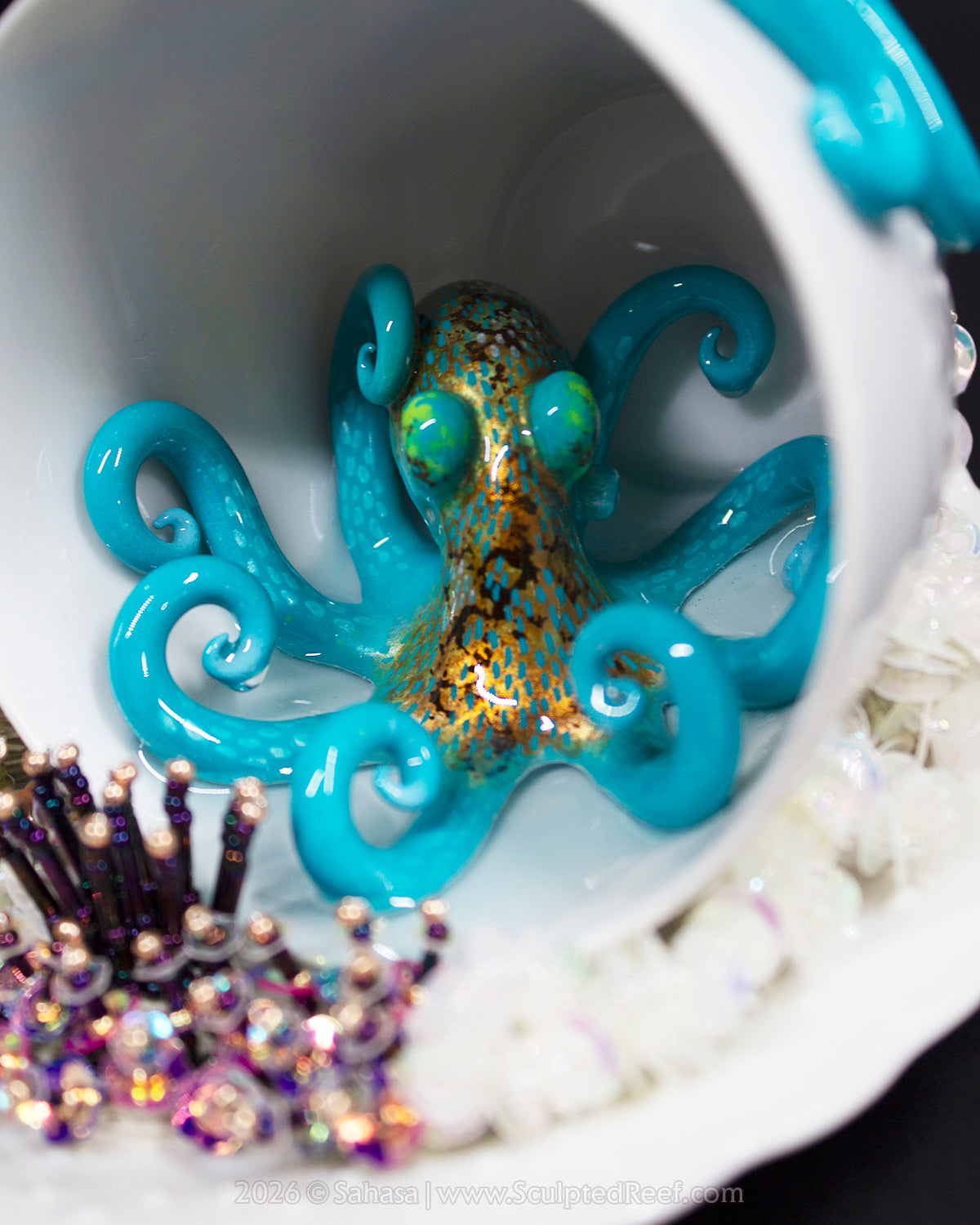 No.19 "Octopus Garden X" Sculpted Reef Series - Caribbean Reef Octopus Sculpture