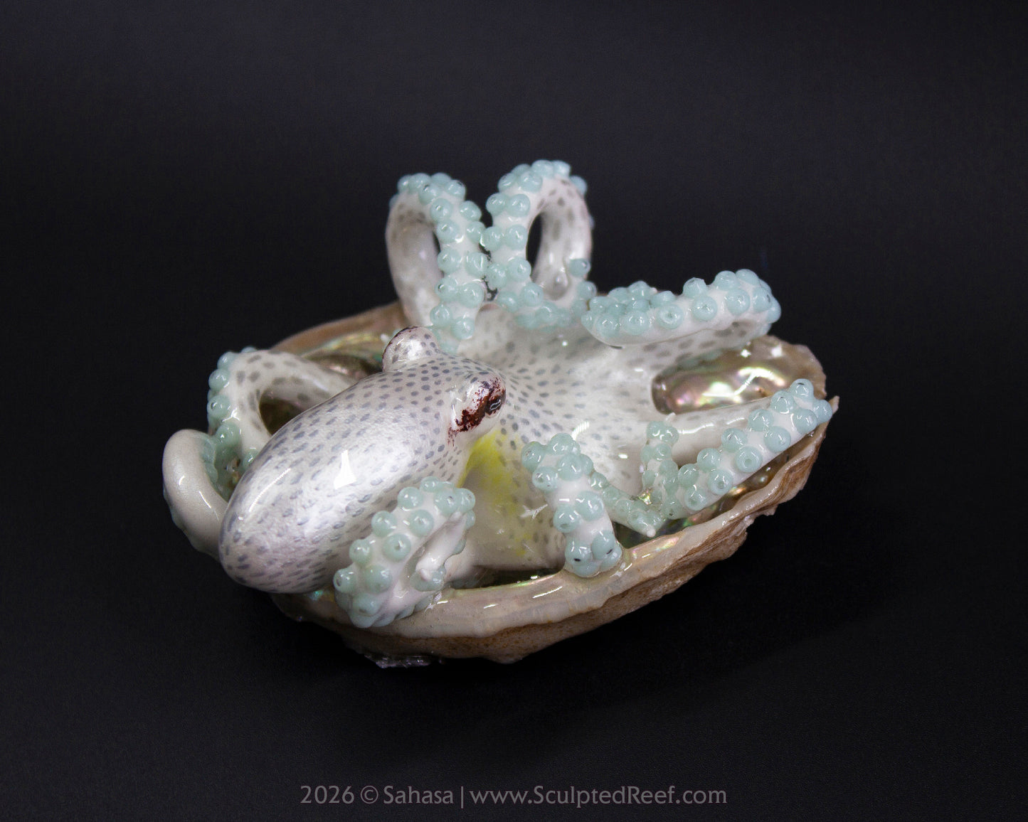 SARIYA - Shelltopus - OOAK Coconut Octopus Sculpture