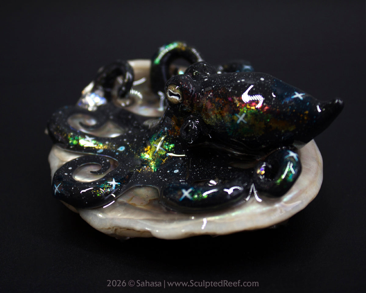 CORDELIA - Shelltopus - OOAK Nebula Octopus Sculpture