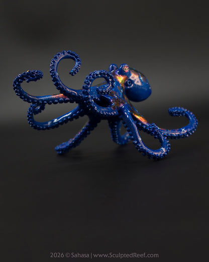 ANDROMEDA - 120 x 125 x 80mm - OOAK Nebula Octopus Sculpture