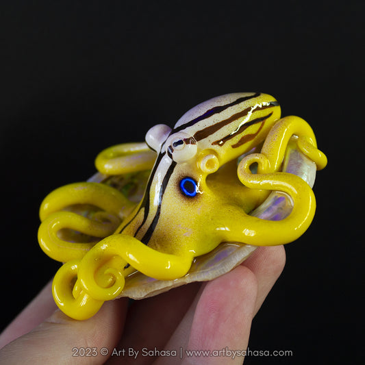 ELODIE - Shelltopus - OOAK Mototi Octopus Sculpture