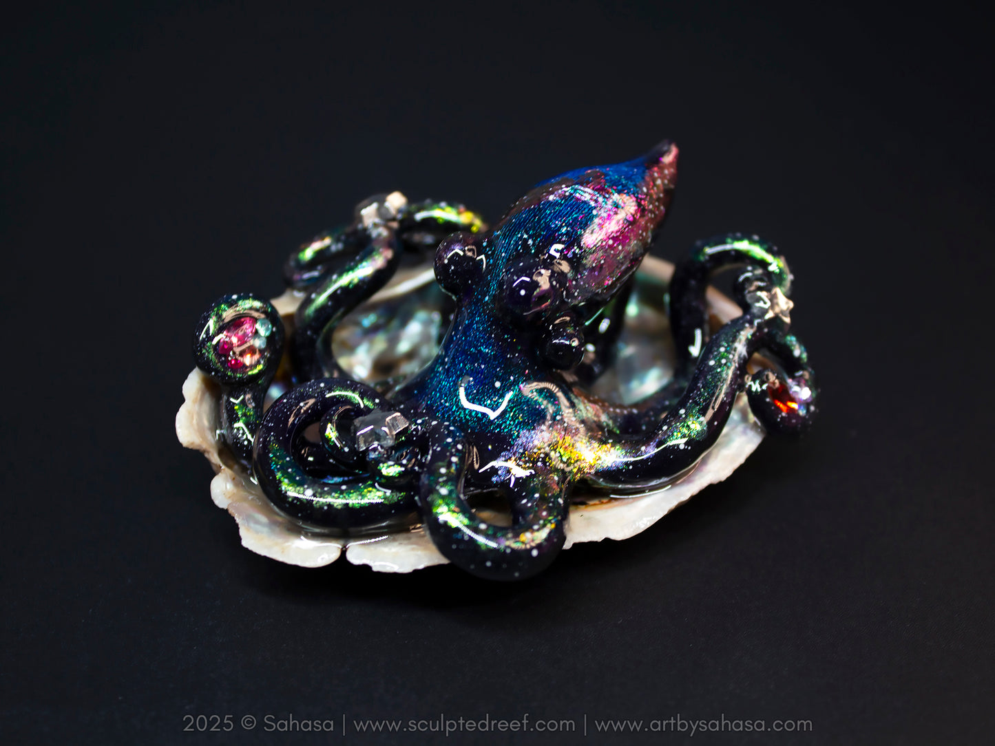 SIRIUS - Shelltopus (Large) - OOAK Nebula Octopus Sculpture