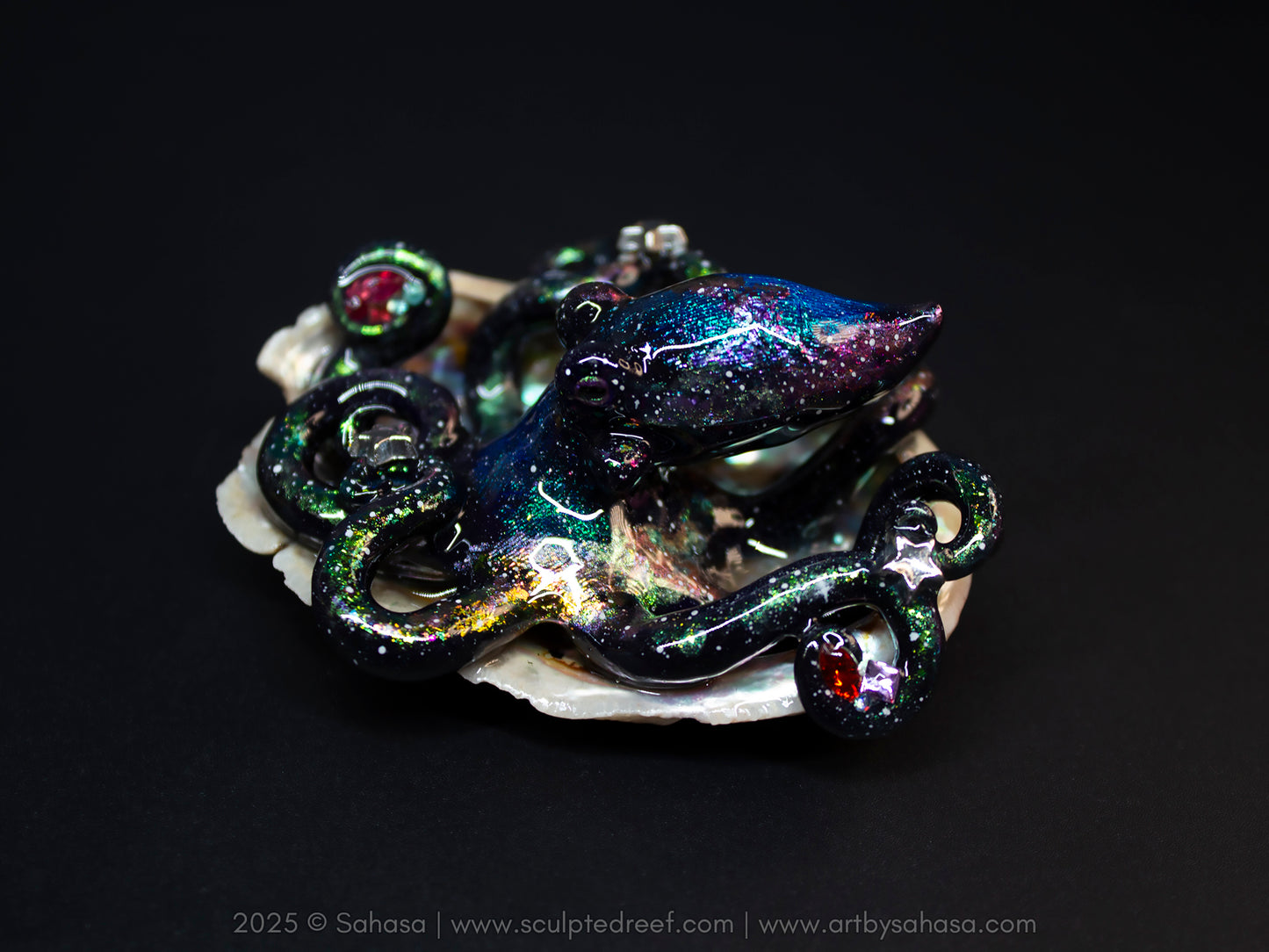 SIRIUS - Shelltopus (Large) - OOAK Nebula Octopus Sculpture