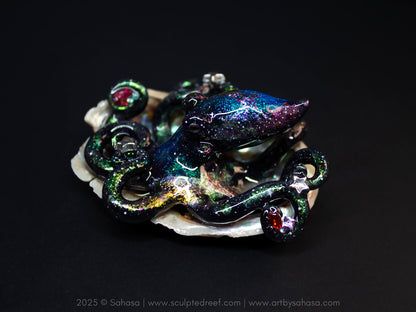 SIRIUS - Shelltopus (Large) - OOAK Nebula Octopus Sculpture