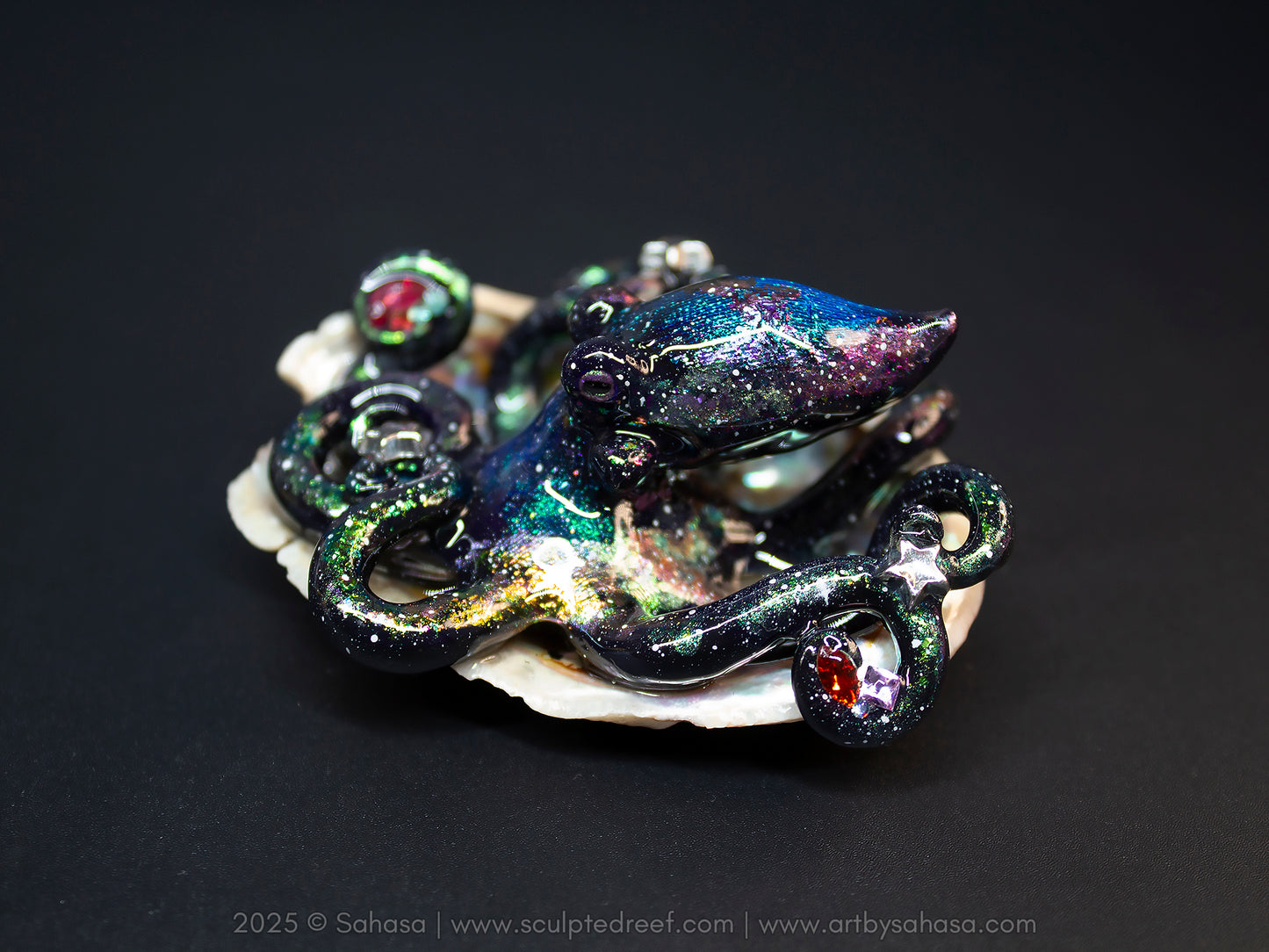 SIRIUS - Shelltopus (Large) - OOAK Nebula Octopus Sculpture