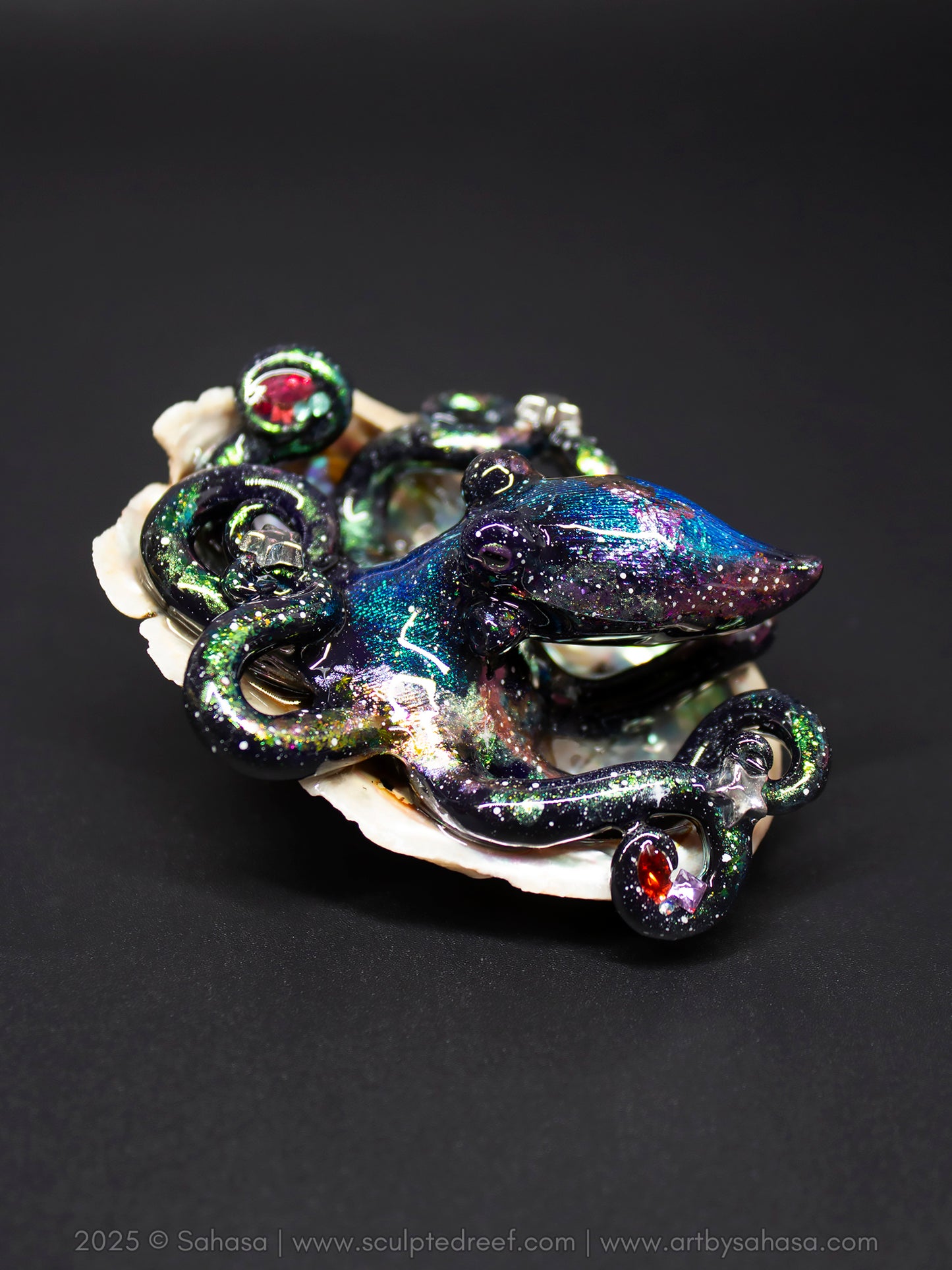 SIRIUS - Shelltopus (Large) - OOAK Nebula Octopus Sculpture