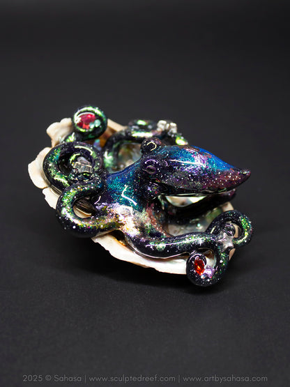 SIRIUS - Shelltopus (Large) - OOAK Nebula Octopus Sculpture