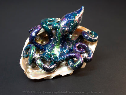 NOVA - Shelltopus (Large) - OOAK Nebula Octopus Sculpture