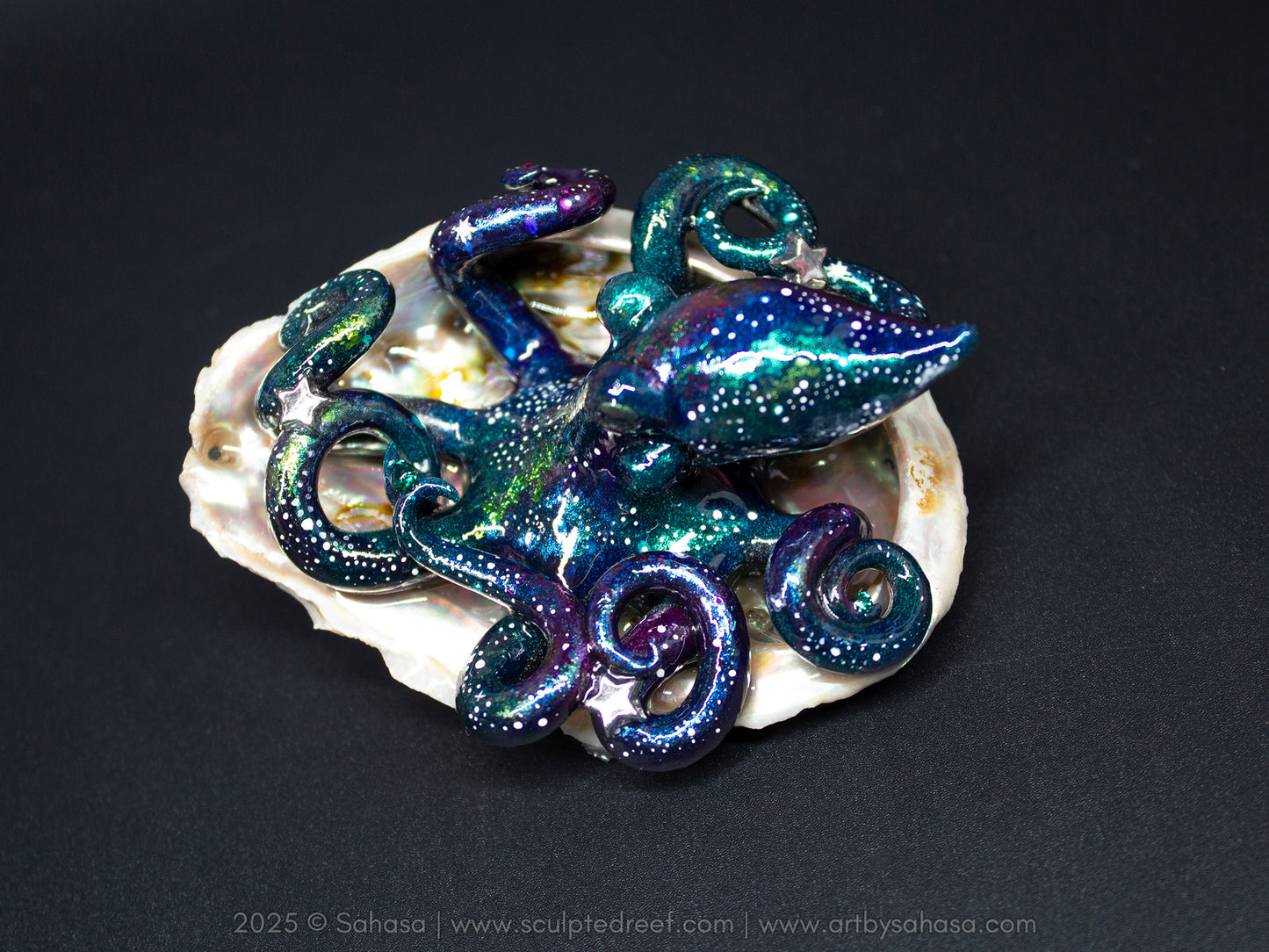 NOVA - Shelltopus (Large) - OOAK Nebula Octopus Sculpture