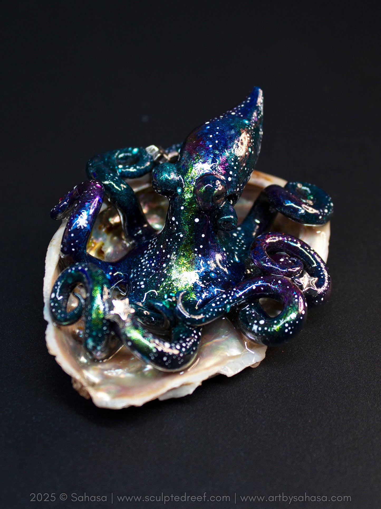 NOVA - Shelltopus (Large) - OOAK Nebula Octopus Sculpture